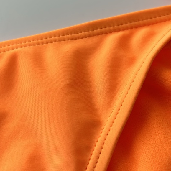NWOT No Boundaries | String Bikini Bottom Bright Orange Swimwear Beach Resort L - Picture 13 of 13